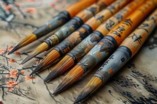 a group of paint brushes