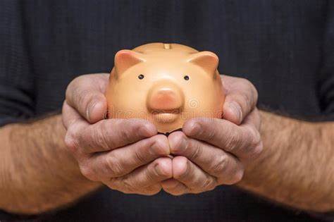 a person holding a piggy bank