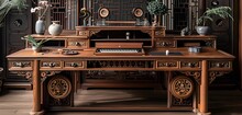 a wooden piano with a piano keyboard