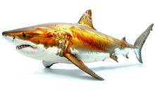 a shark with a white background