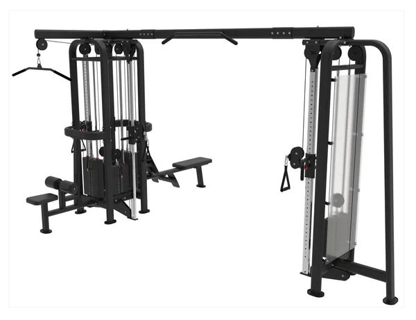 a black and silver exercise equipment
