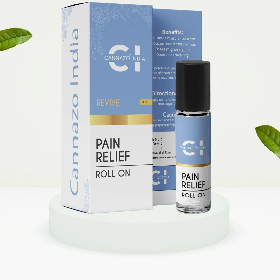 a bottle of pain relief roll on