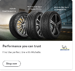 a screenshot of a car tire advertisement