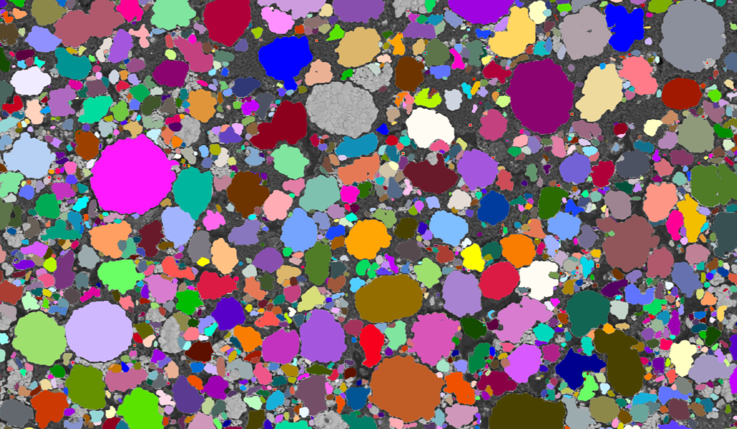 a colorful spots on a surface