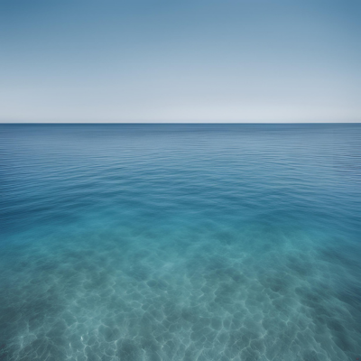 a blue ocean with sand and water
