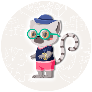 a cartoon of a cat wearing glasses and a hat