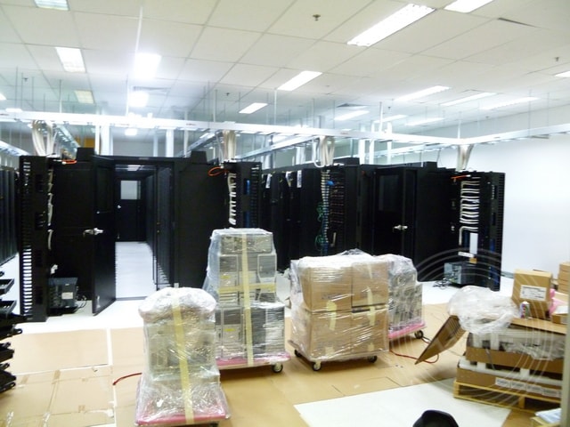 a room full of computer servers