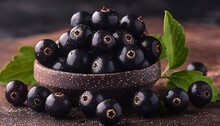 a bowl of black berries