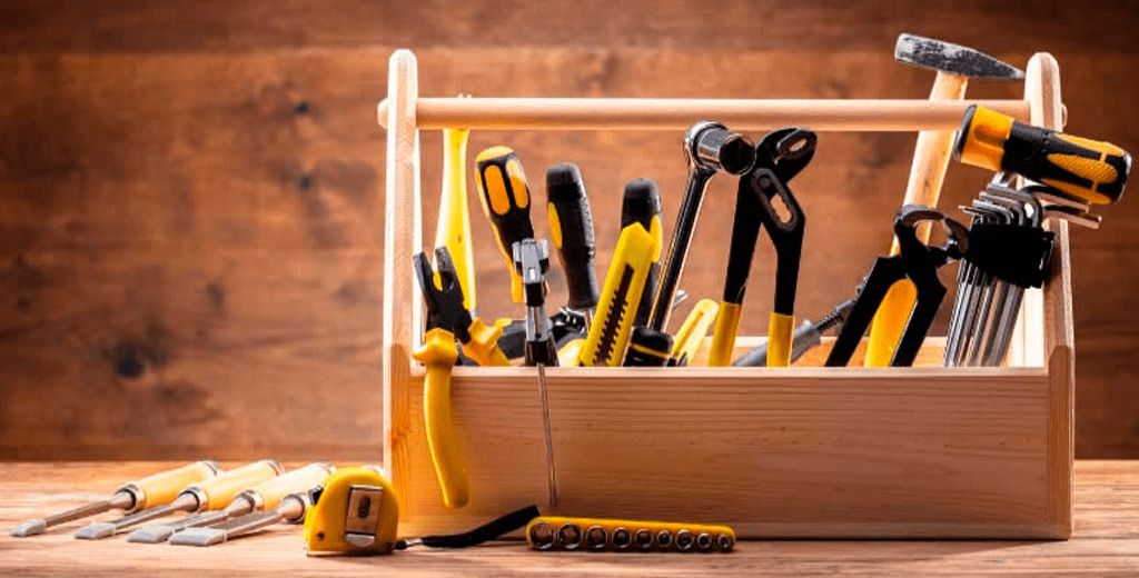a tool box full of tools