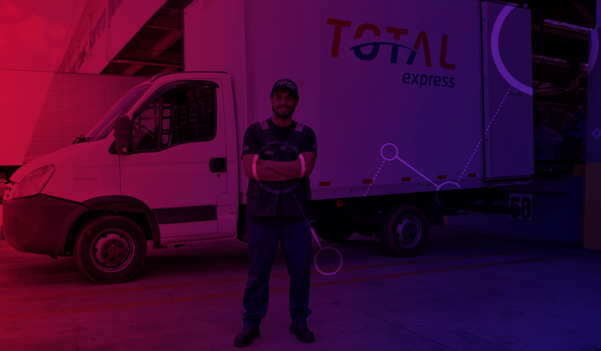 a man standing in front of a truck