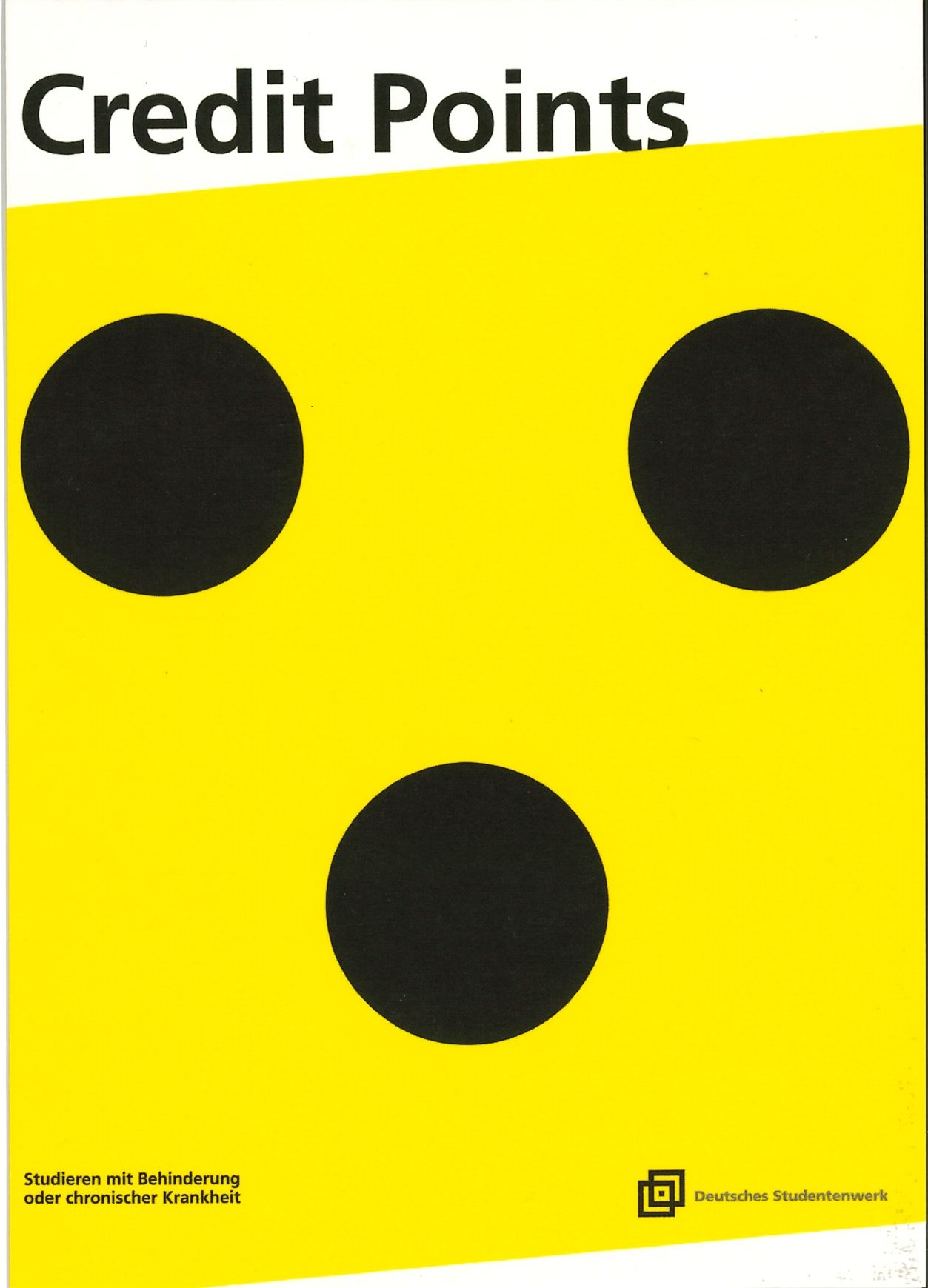 a yellow and black dot
