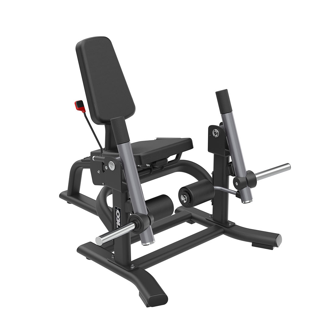 a black exercise machine with black handles
