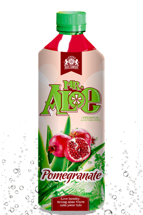 a bottle of pomegranate juice