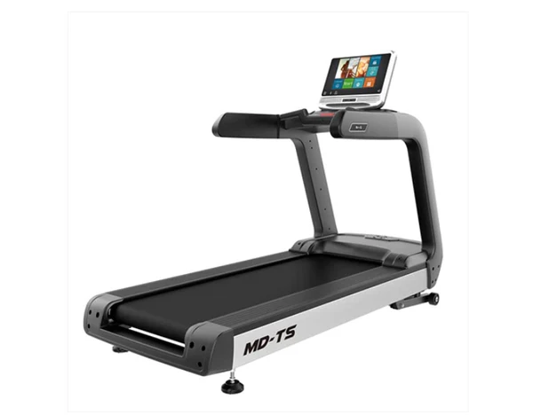a treadmill with a screen on it