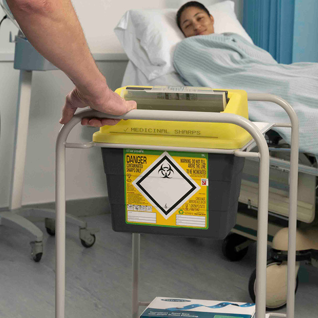 a person in a hospital bed