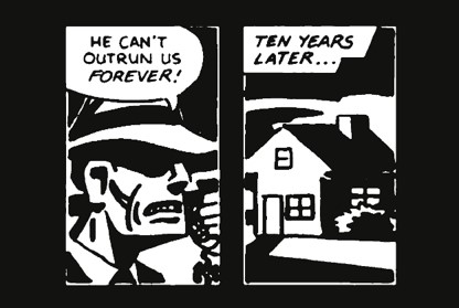 a comic strip of a man in a hat