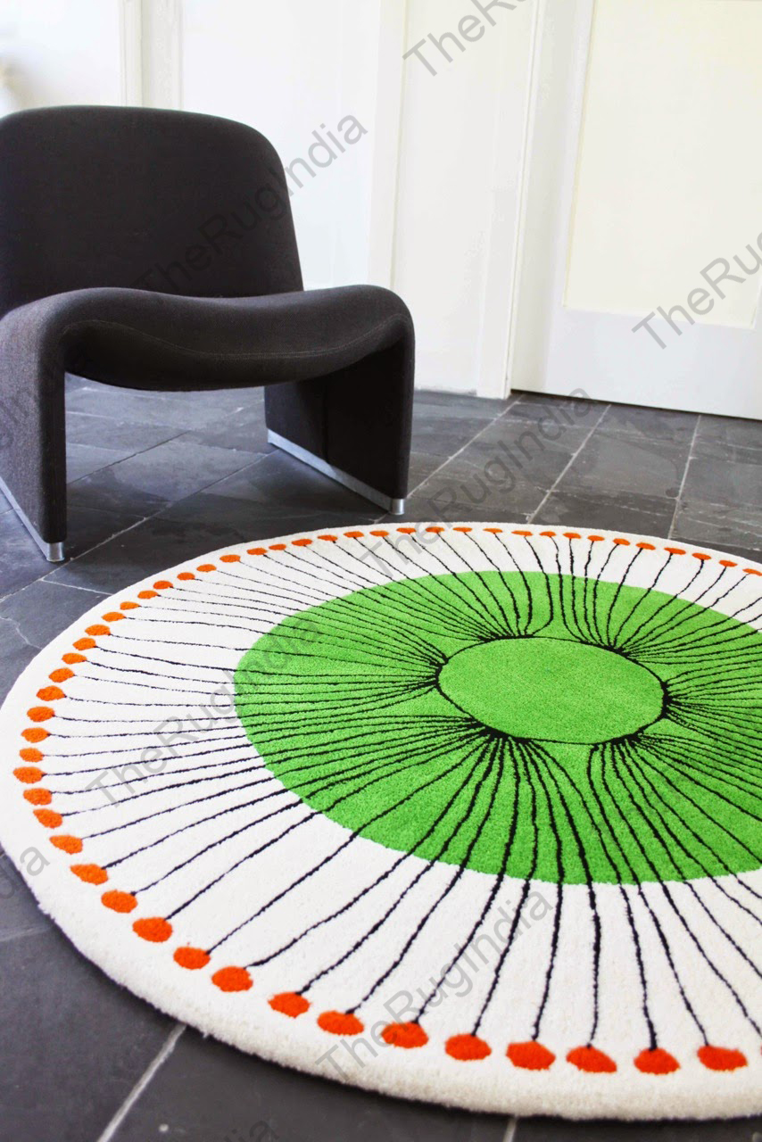 a rug on the floor