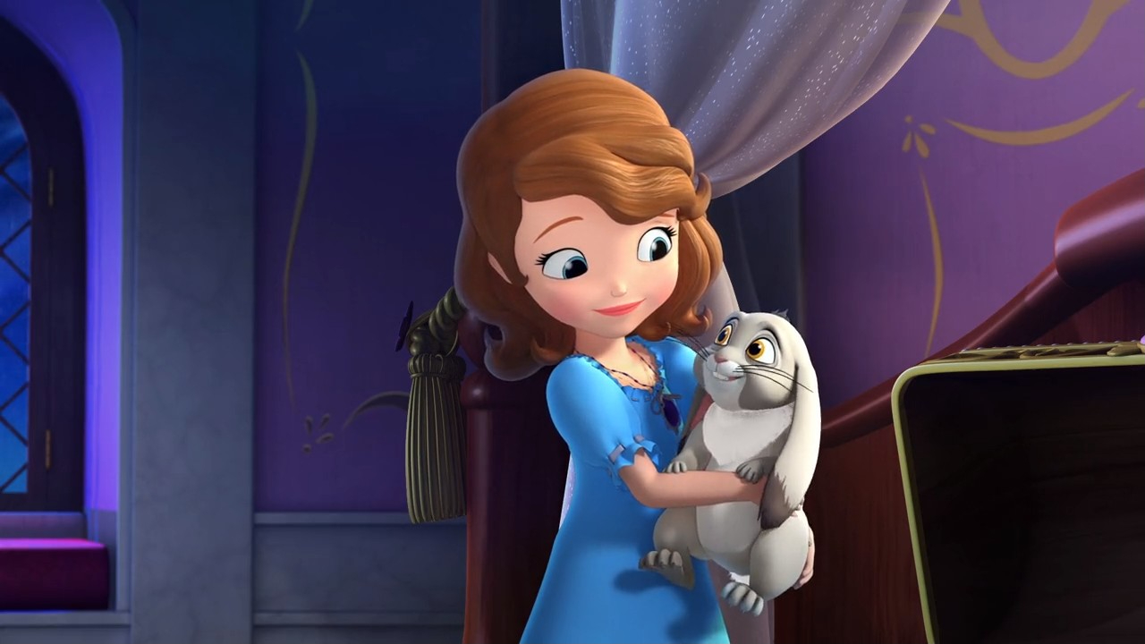 a cartoon of a girl holding a stuffed animal