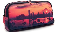 a case with a city on it