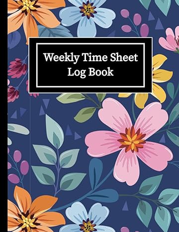 a log book with flowers