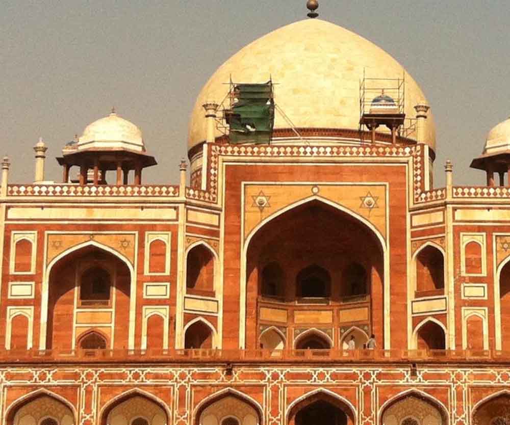 Humayun's Tomb with a dome on top