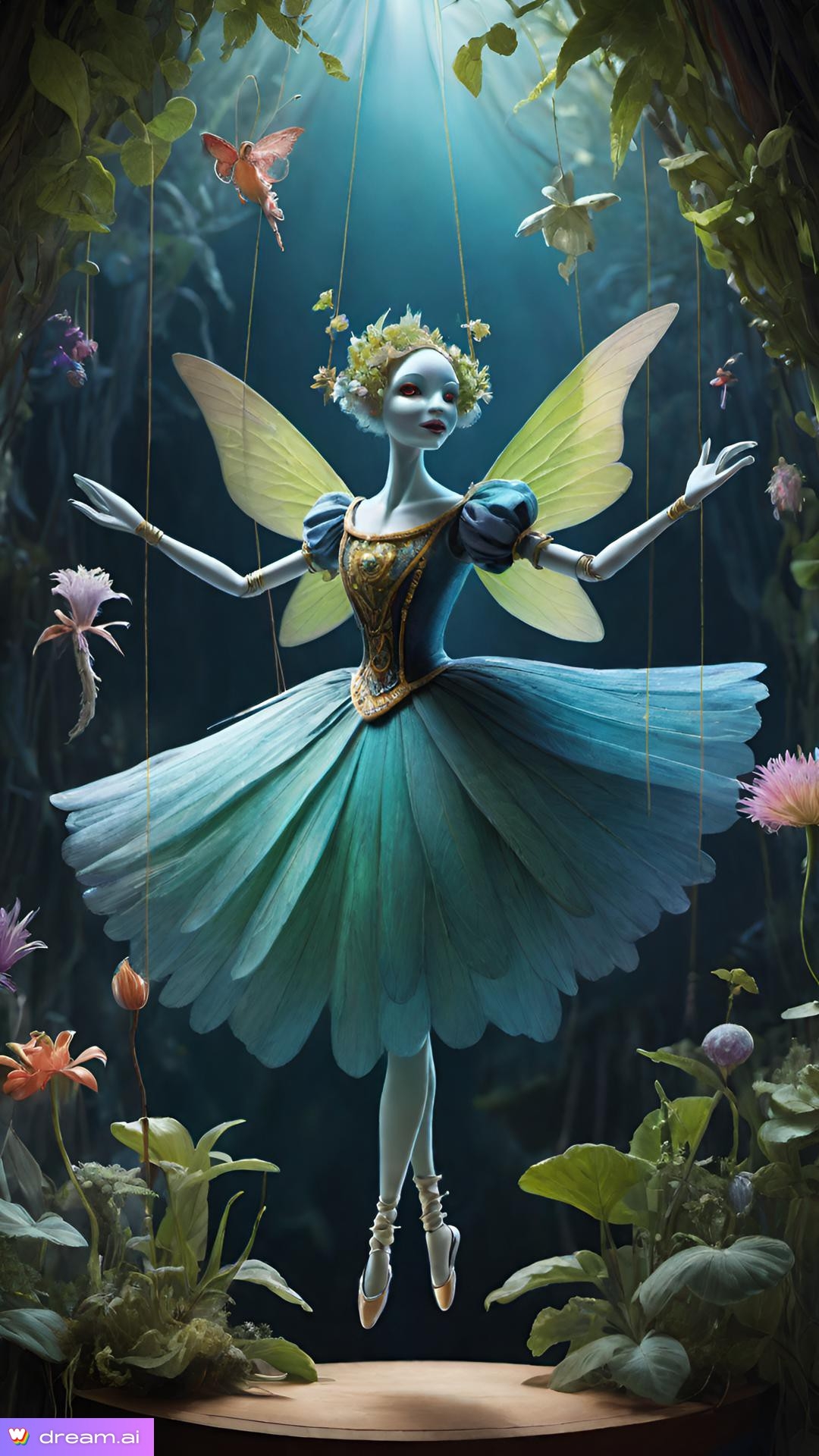 a cartoon of a fairy puppet