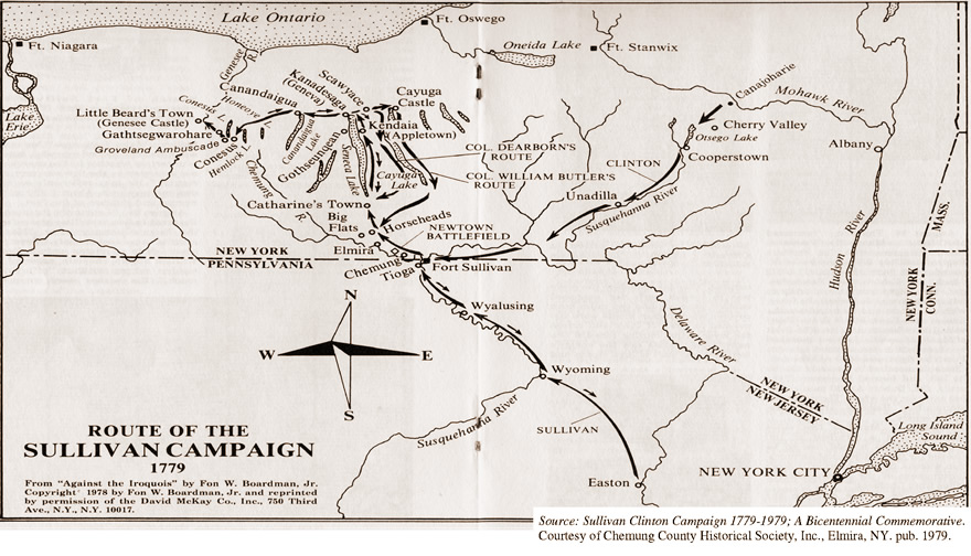 a map of the campaign