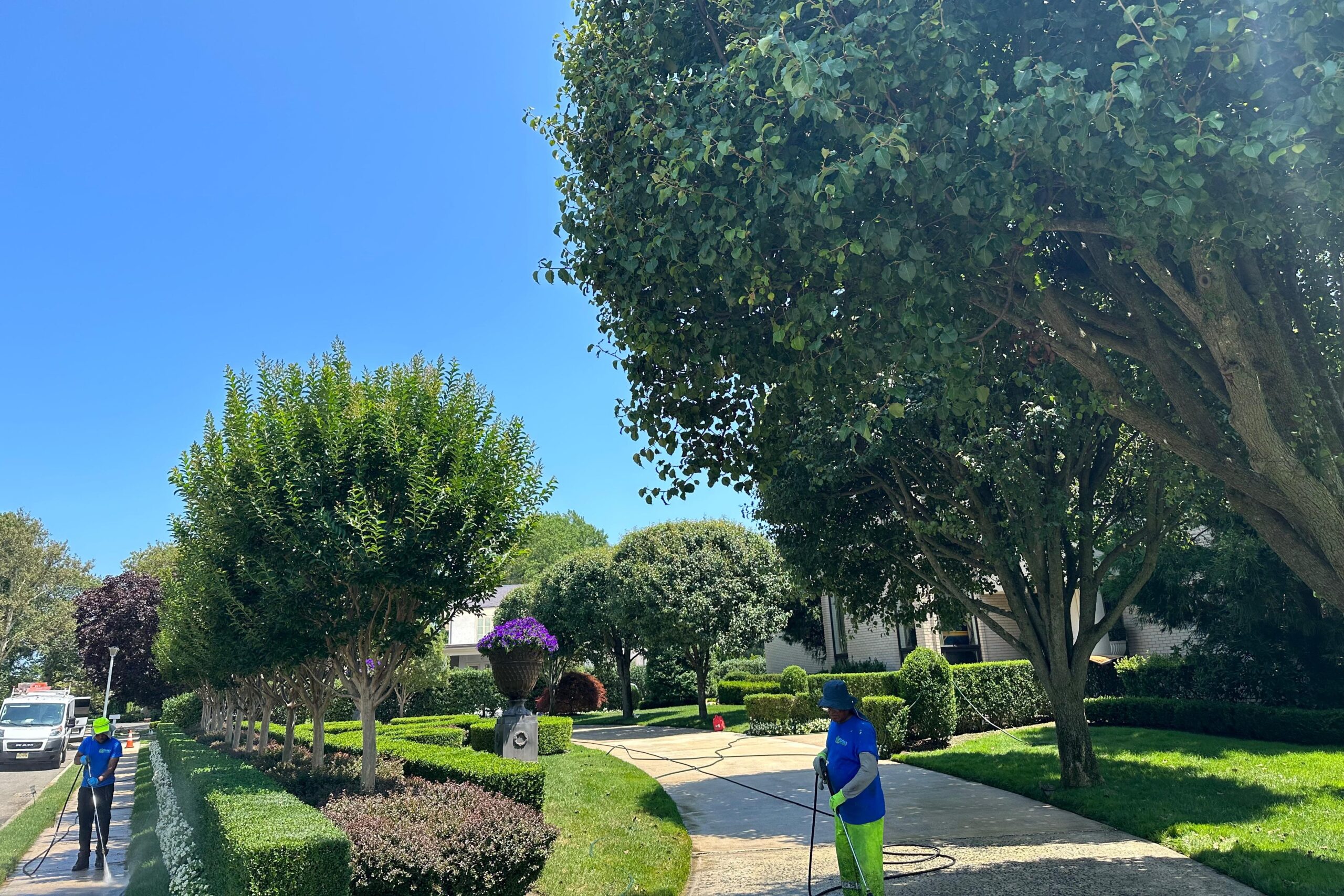 a person walking on a path with a cane