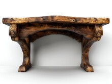 a wooden table with legs