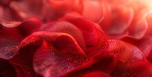 a close up of a red flower