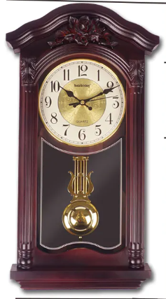 a clock with a pendulum