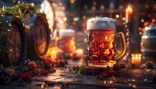 a glass mugs of beer