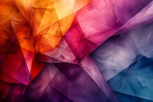 a colorful background with many triangles