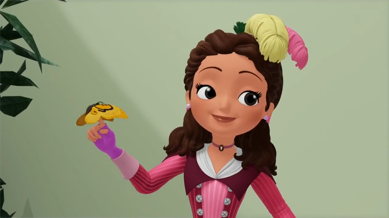 a cartoon of a girl holding a yellow bird