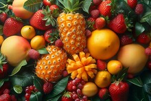 a pile of different fruits