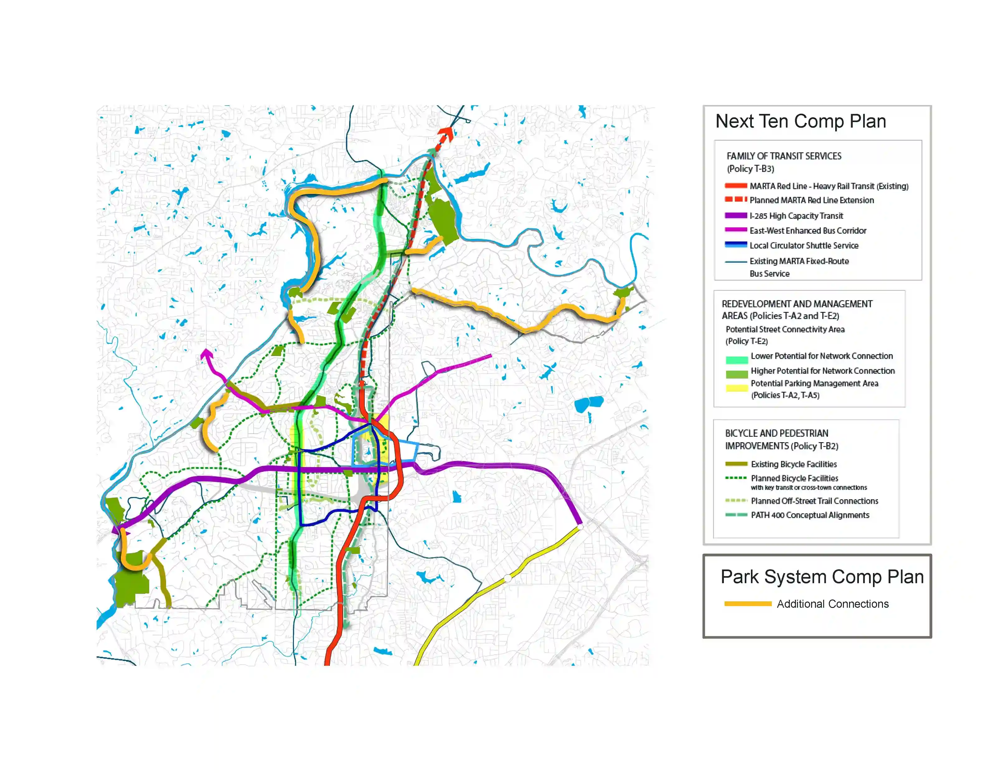 a map of a park system