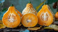 a group of orange squash