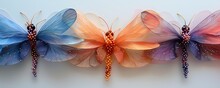 a butterfly made of fabric