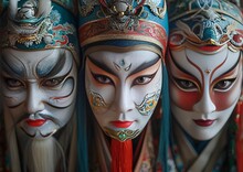 a group of masks with different colors