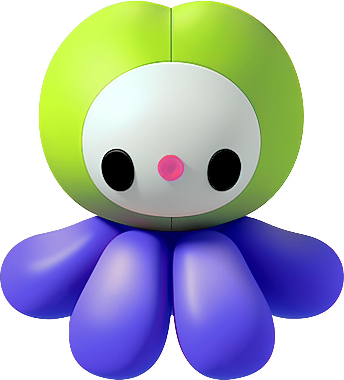 a cartoon toy with a round face