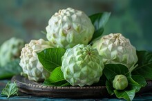 a group of white fruit on a plate