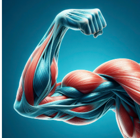 a muscles of a man's arm