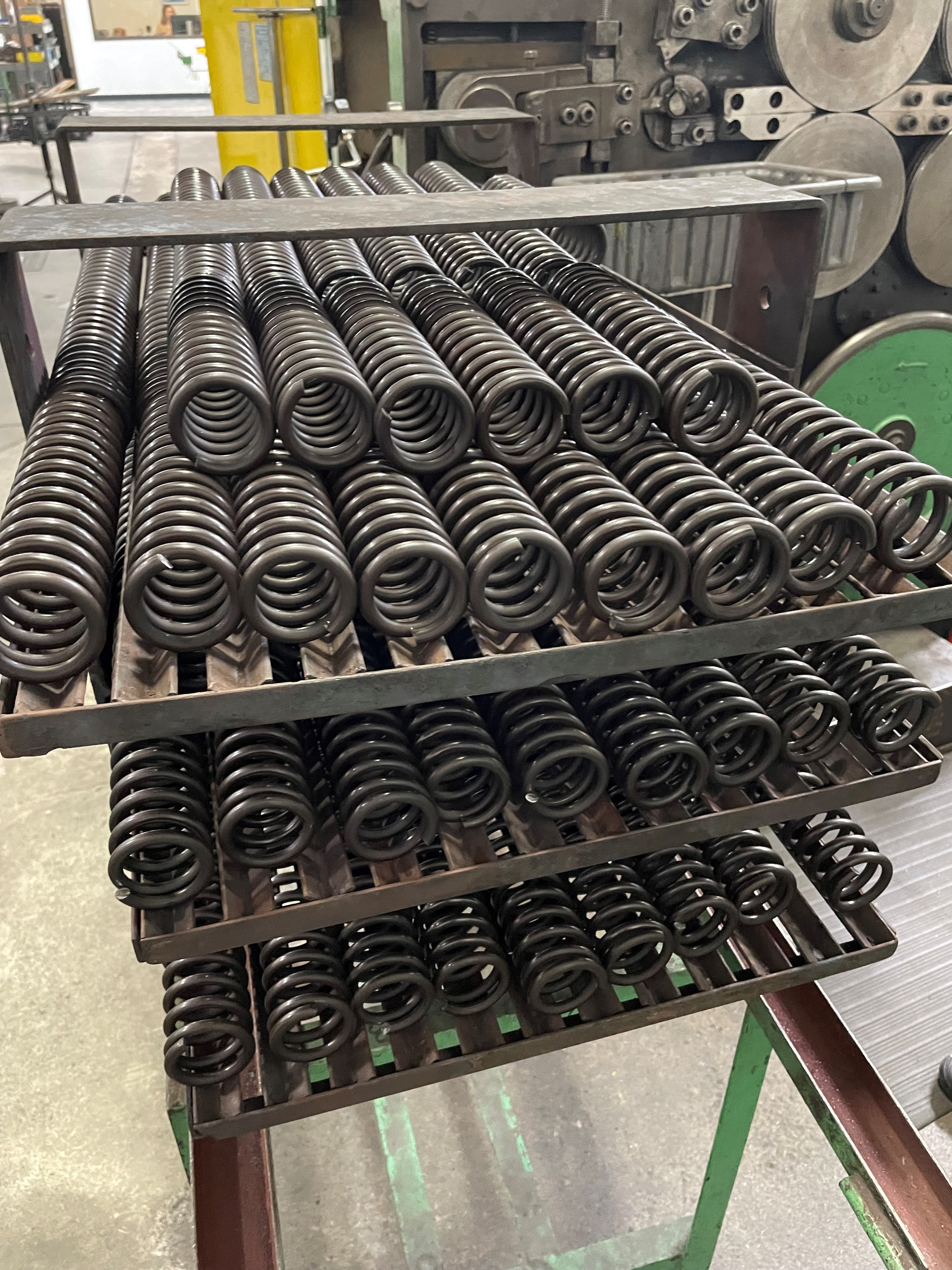 a stack of metal springs