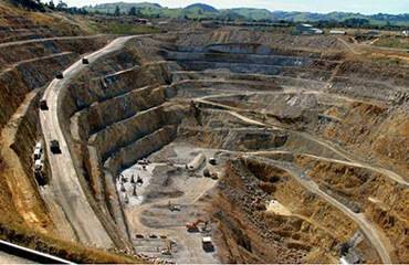 a large open pit mine