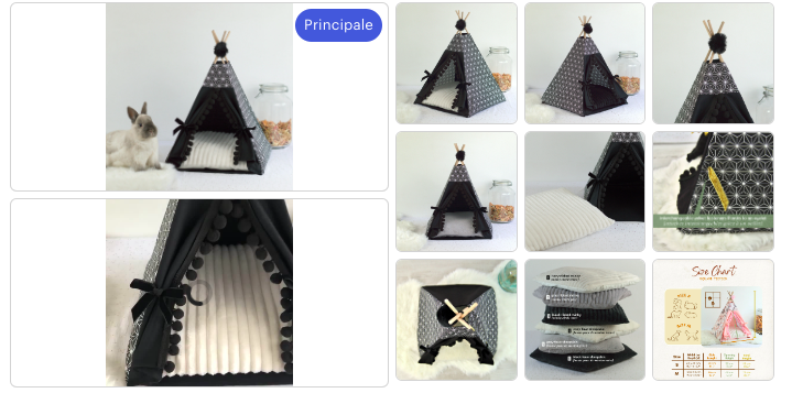 a collage of a black and white teepee