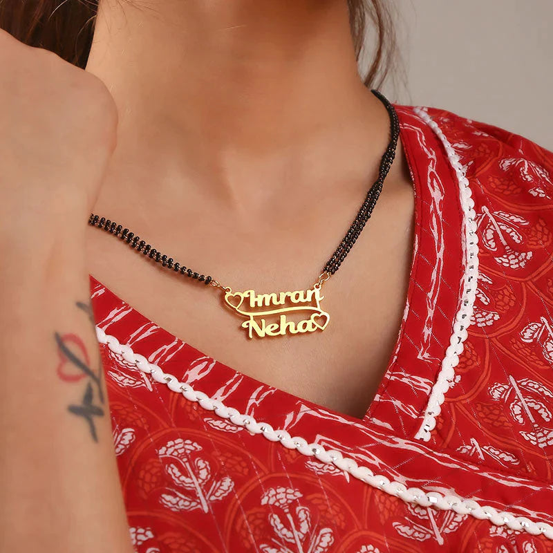 a person wearing a necklace