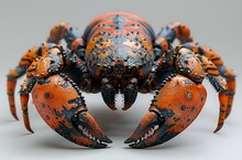 a close up of a crab