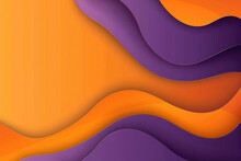 a purple and orange waves