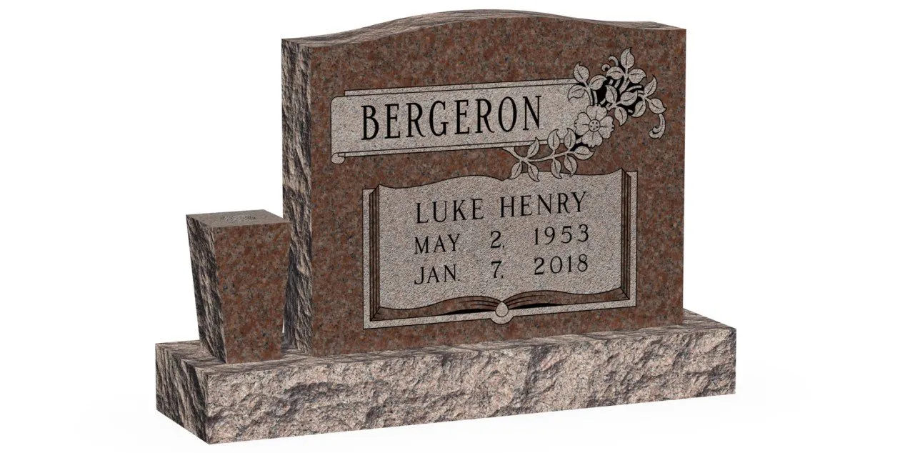 a tombstone with a name and date