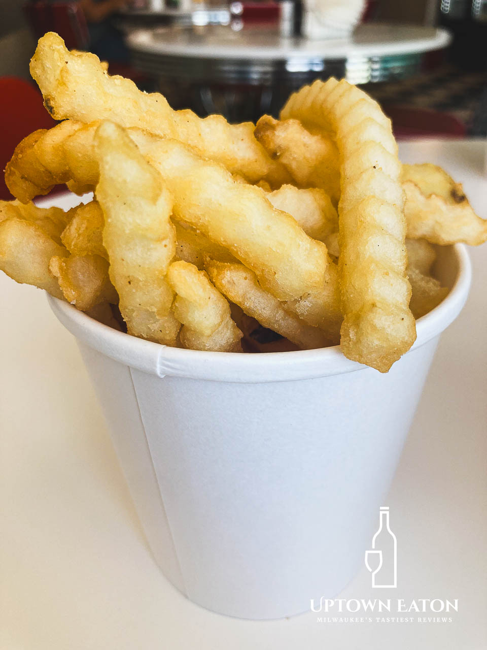 a cup of french fries